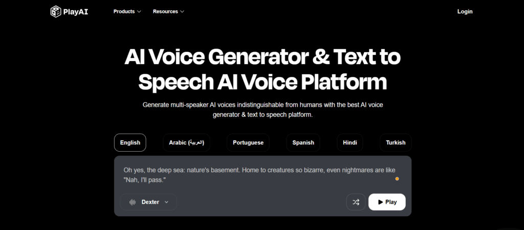 Top 5 Best AI Voice Generator & Text-to-Speech 3 PlayHT
