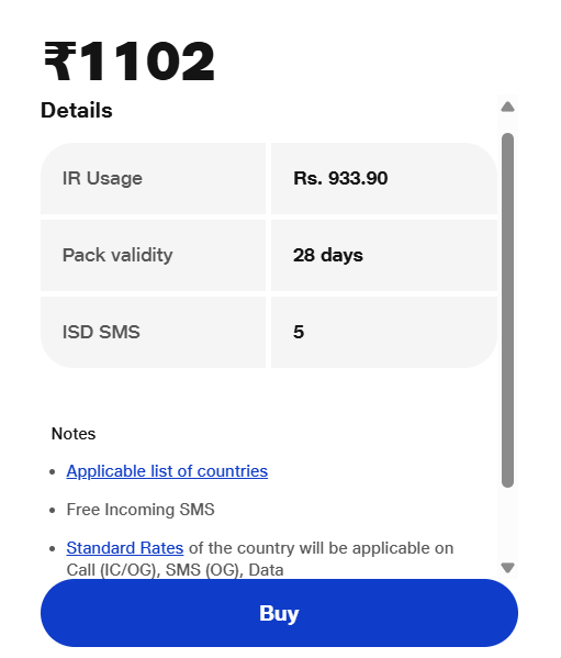 Jio Global Roaming Pack With Wi-Fi Calling