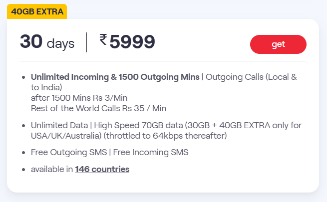 Vi International Roaming Packs | Guide to Best Vi IR Plans 4 Vi International roaming pack postpaid