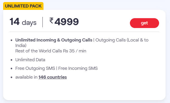 Vi International Roaming Packs | Guide to Best Vi IR Plans 5 Vodafone international roaming Prepaid