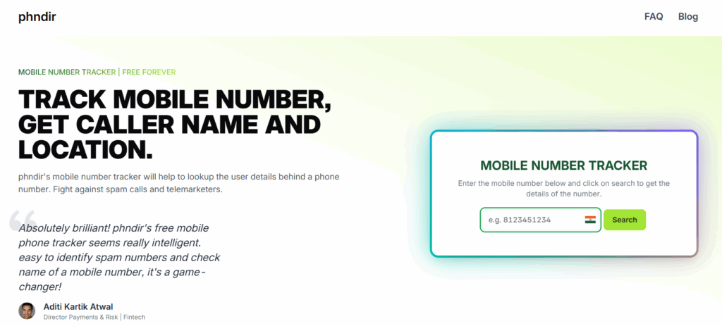 Reverse phone lookup
