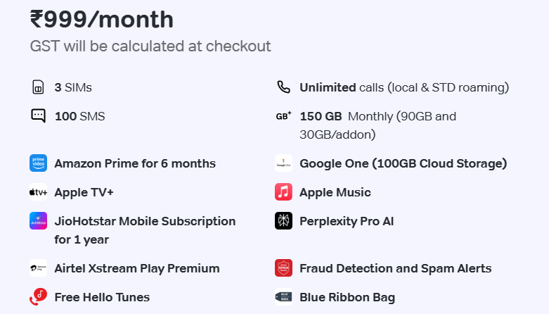 Airtel Postpaid Plans 2025 | Explore Best Plans With OTT Benefits 5 Airtel Postpaid Plan for 3 Family Members