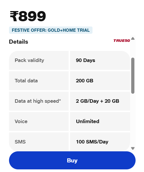 Jio 899 Plan Details: Get Unlimited Calls, Data & Entertainment for 3 Months 2 Jio 899 Plan Details