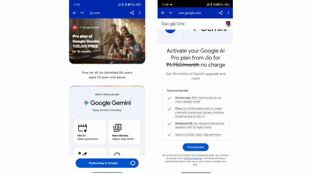Jio Google Gemini Offer: Free 18-Months Plan, Know How to Claim & Its Benefits 13 Google Gemini Pro Plan offer activation