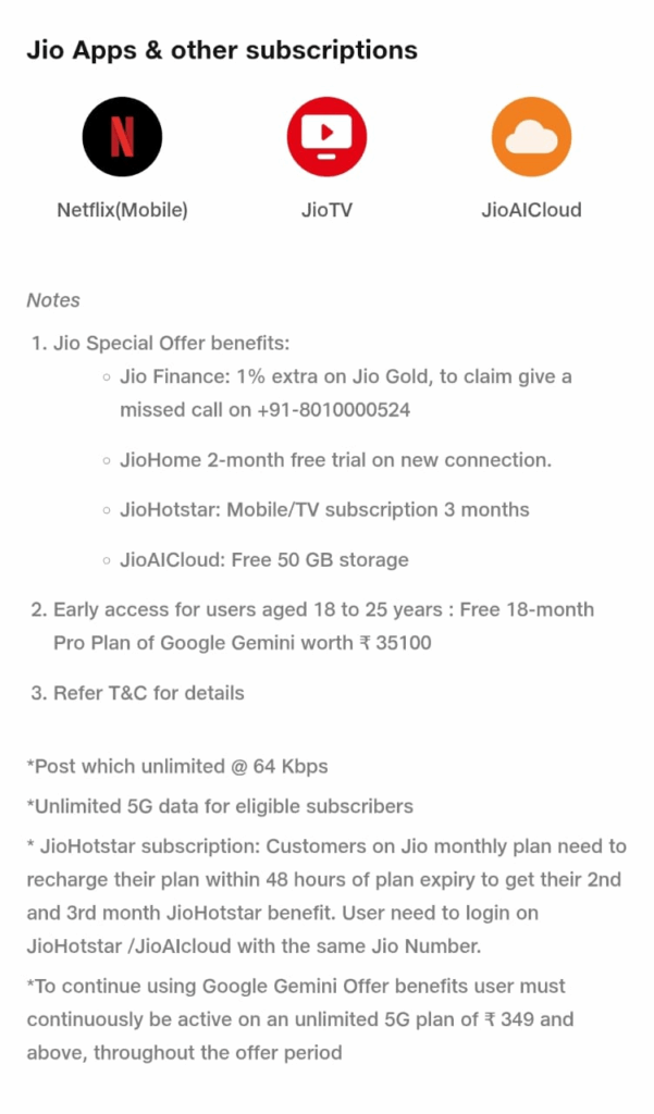 Jio Netflix Plans, Pricing, Details & Benefits 6 Jio Netflix Plans Benefits