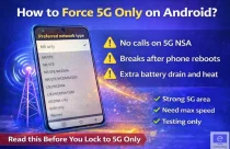 Force 5G Only on Android