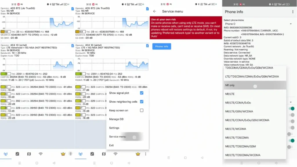 Netmonitor 5G, Cell & WiFi