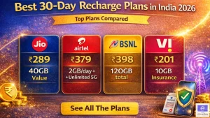 Best 30 Day Recharge Plans in India