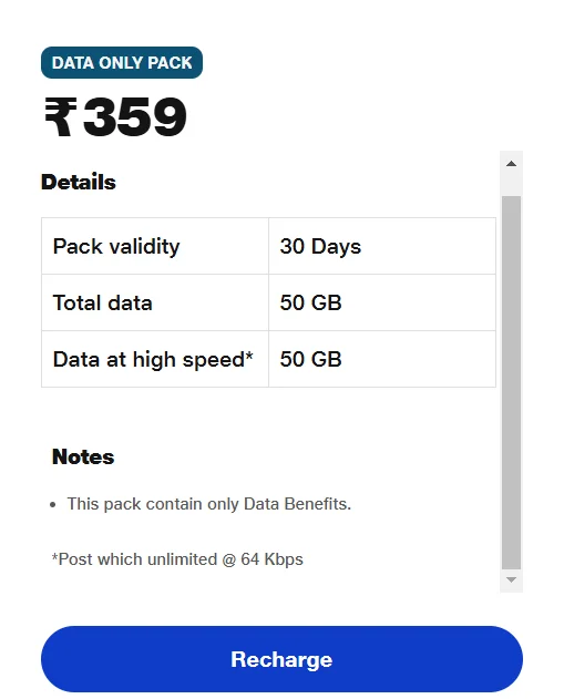 Best 30 Day Jio Bulk Data Plan