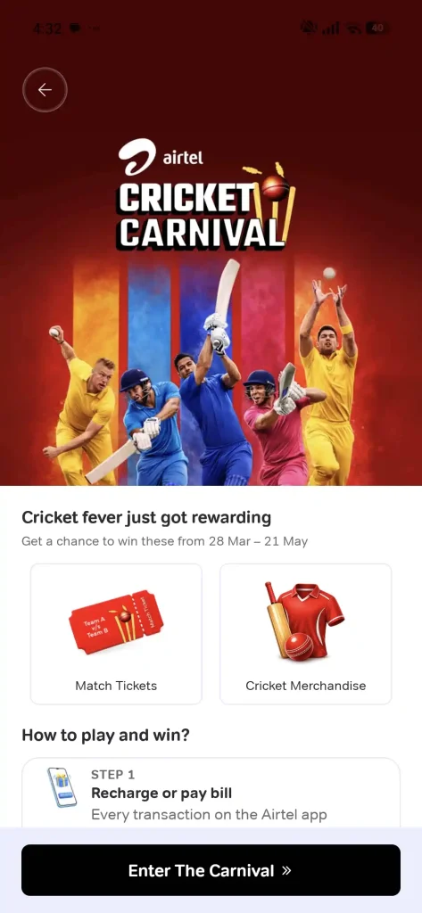 Airtel ₹48 Plan Details: 1GB Data, Free JioHotstar, and Cricket Carnival Explained 3 airtel cricket carnival thanks app ticket contest entry
