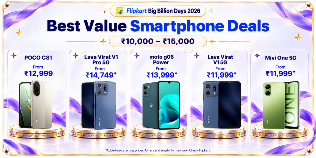 Flipkart Big Billion Days 2026 (Price Reveal) 10 Best Value Smartphone Deals