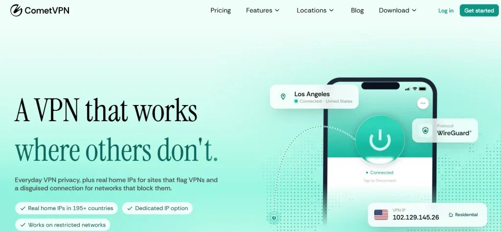 Best VPN for CapCut: Top 10 Free & Paid VPNs (2026 Guide) 4 CometVPN for Capcut