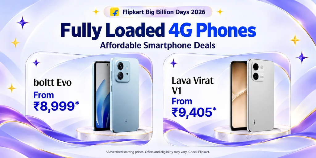Flipkart Big Billion Days 2026 (Price Reveal) 12 Fully Loaded 4G Phones