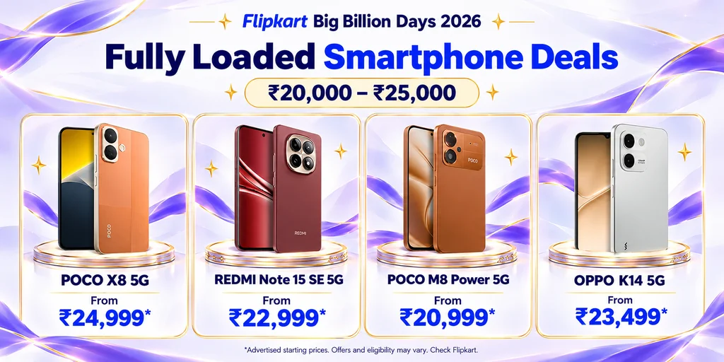 Flipkart Big Billion Days 2026 (Price Reveal) 8 Fully Loaded Smartphone Deals