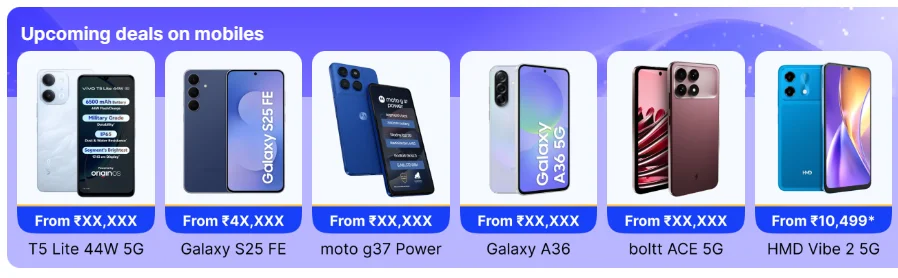Flipkart Big Billion Days 2026 (Price Reveal) 2 Flipkart Mobiles Offers List