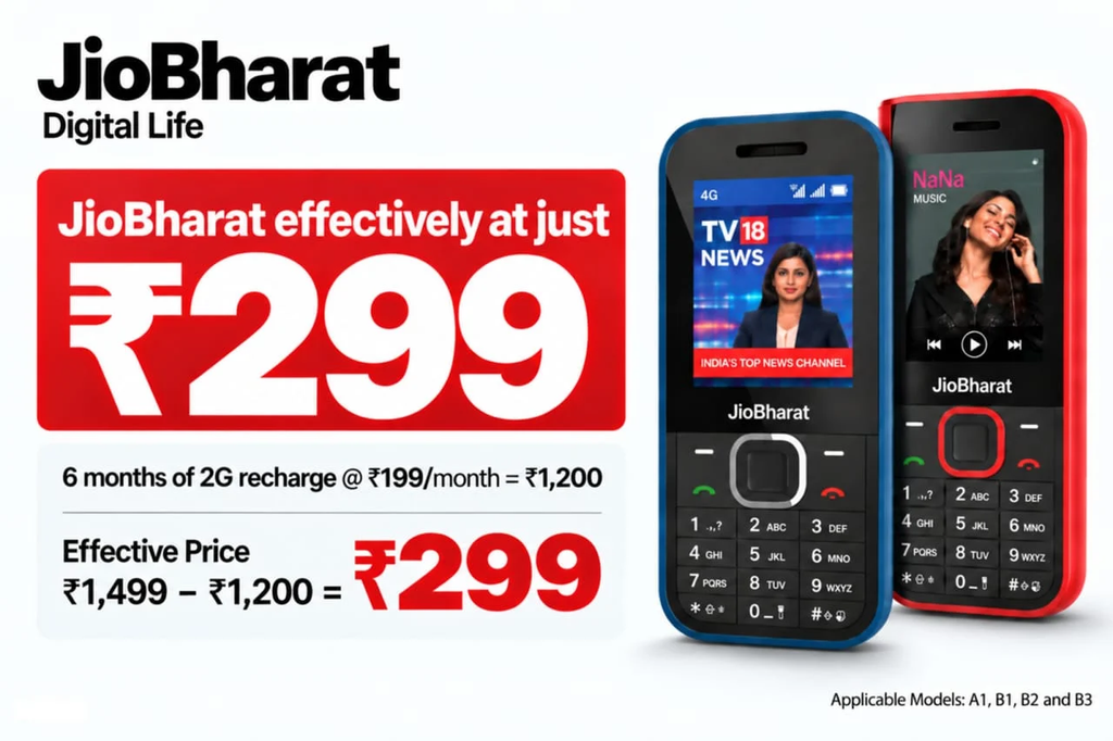 JioBharat effective price 299